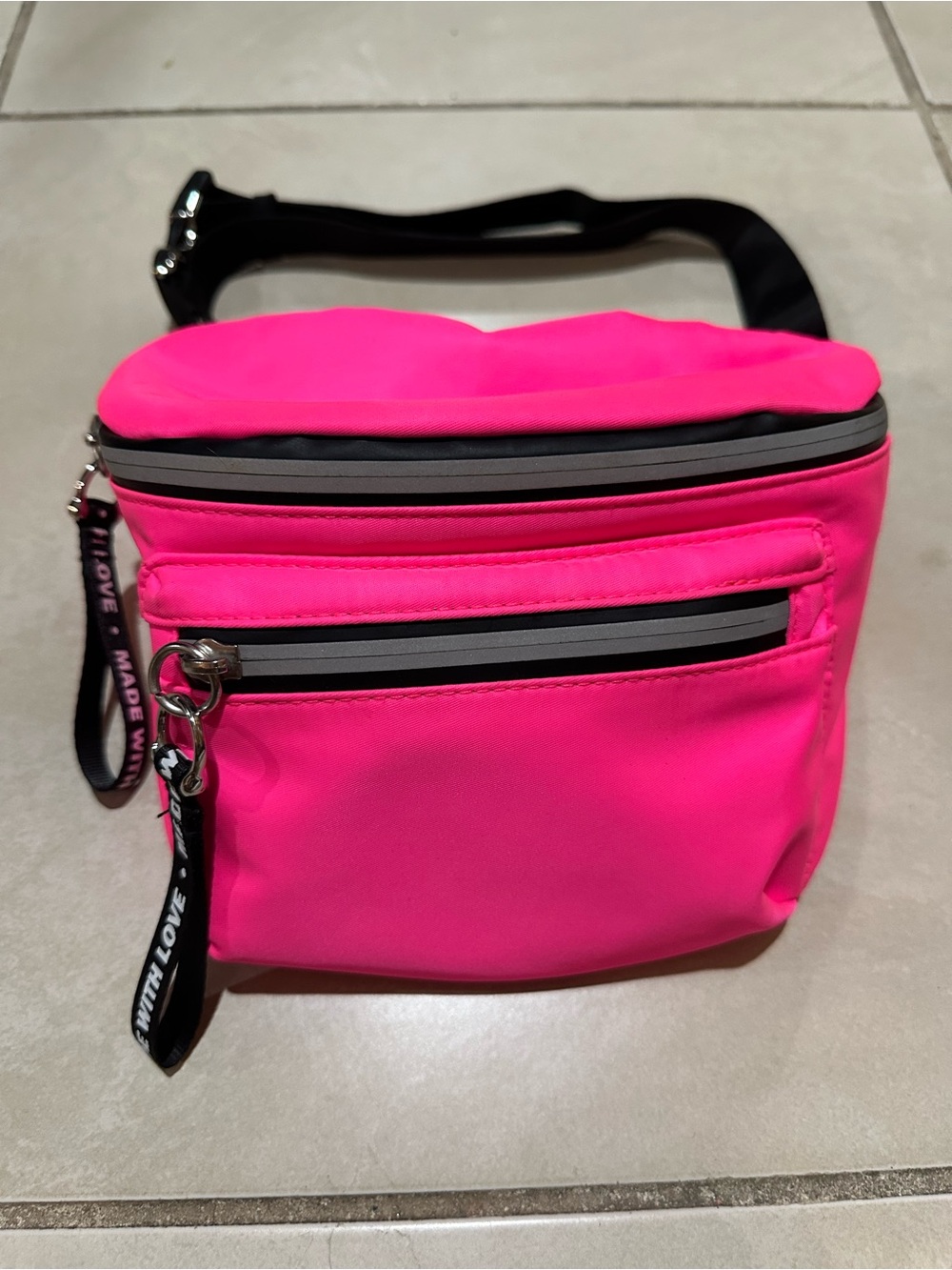 Hot Pink Crossbody Waist Bag - Women
